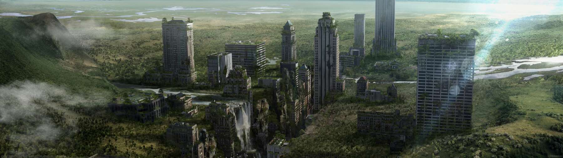 City Ruins ultrabreit Hintergrundbild