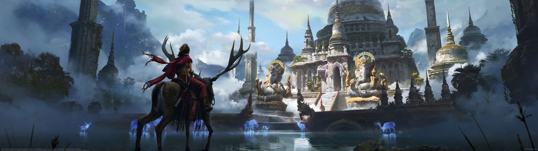 The temple of spirits ultrabreit Hintergrundbild