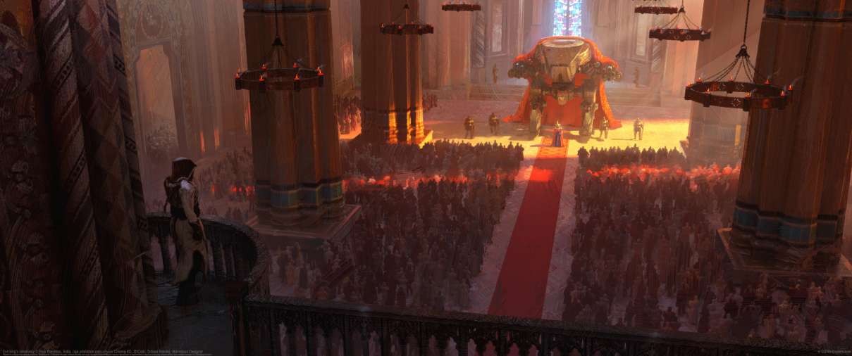 Evil king's ceremony ultrabreit Hintergrundbild