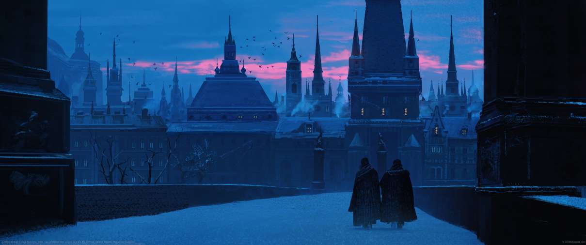 Castles at dusk ultrabreit Hintergrundbild