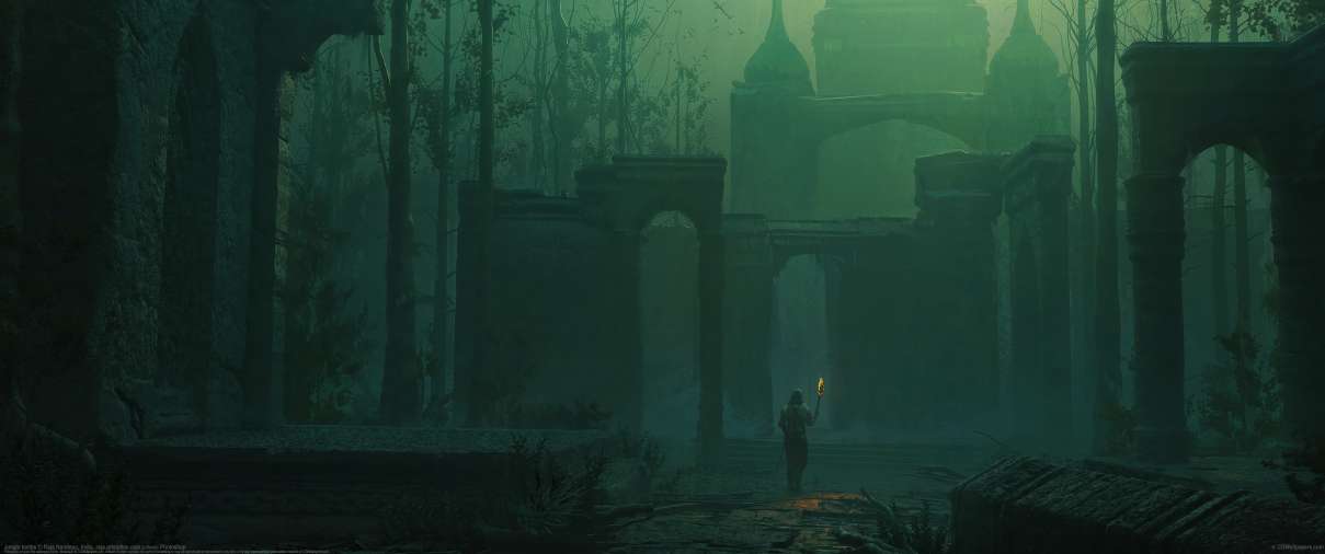 Jungle tombs ultrabreit Hintergrundbild