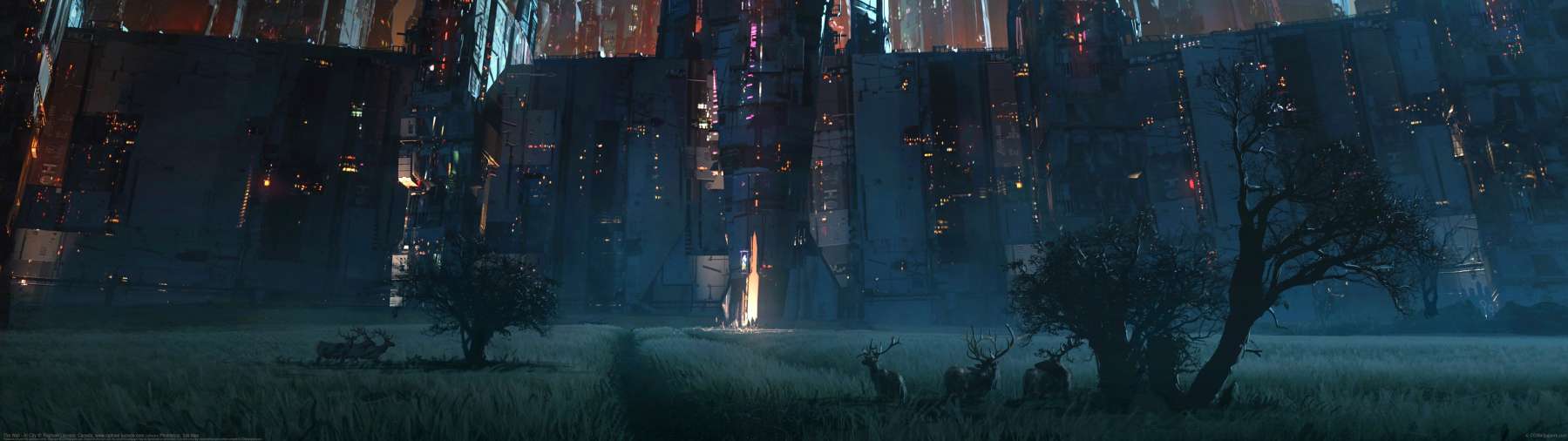 The Wall - AI City ultrabreit Hintergrundbild