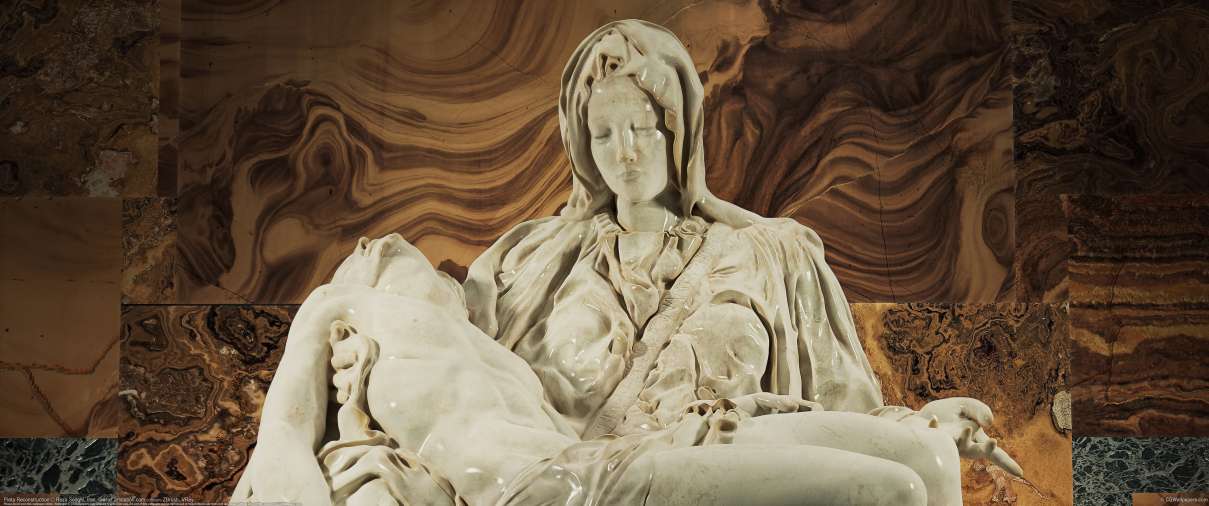 Pieta Reconstruction ultrabreit Hintergrundbild