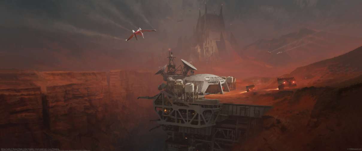 Mining Facility ultrabreit Hintergrundbild