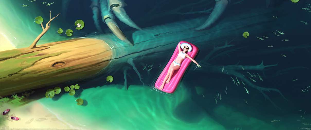 Illustration for EVILBOOK ultrabreit Hintergrundbild