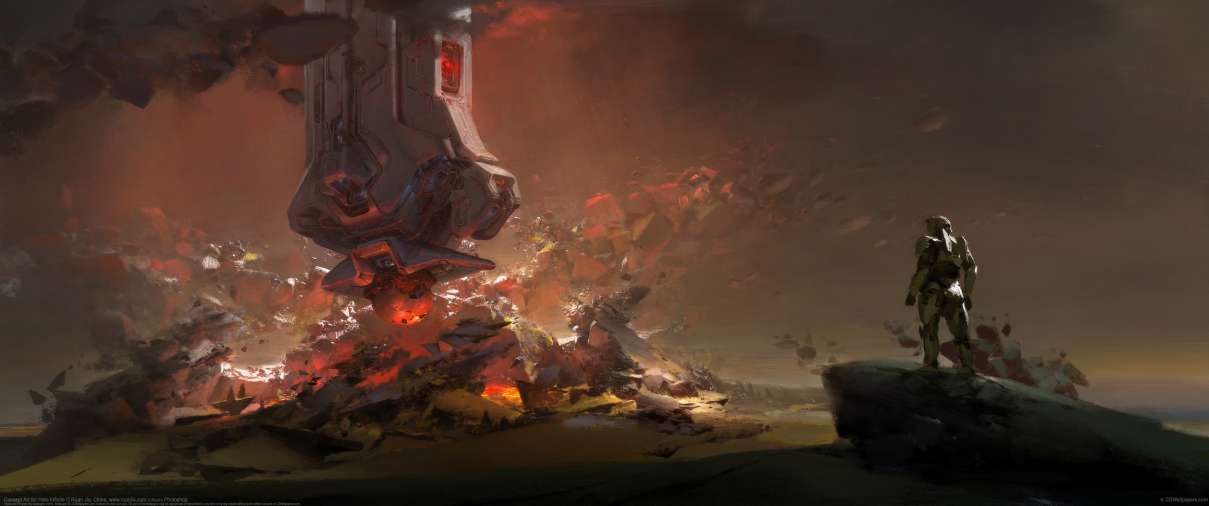 Concept Art for Halo Infinite ultrabreit Hintergrundbild
