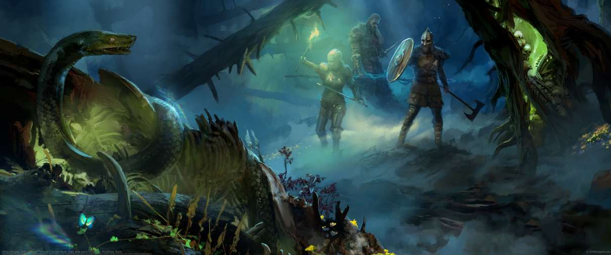 Viking Simulator JARL: Concept Paintings ultrabreit Hintergrundbild