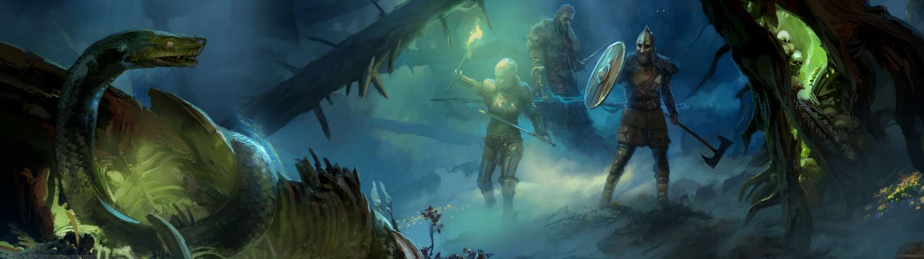 Viking Simulator JARL: Concept Paintings ultrabreit Hintergrundbild