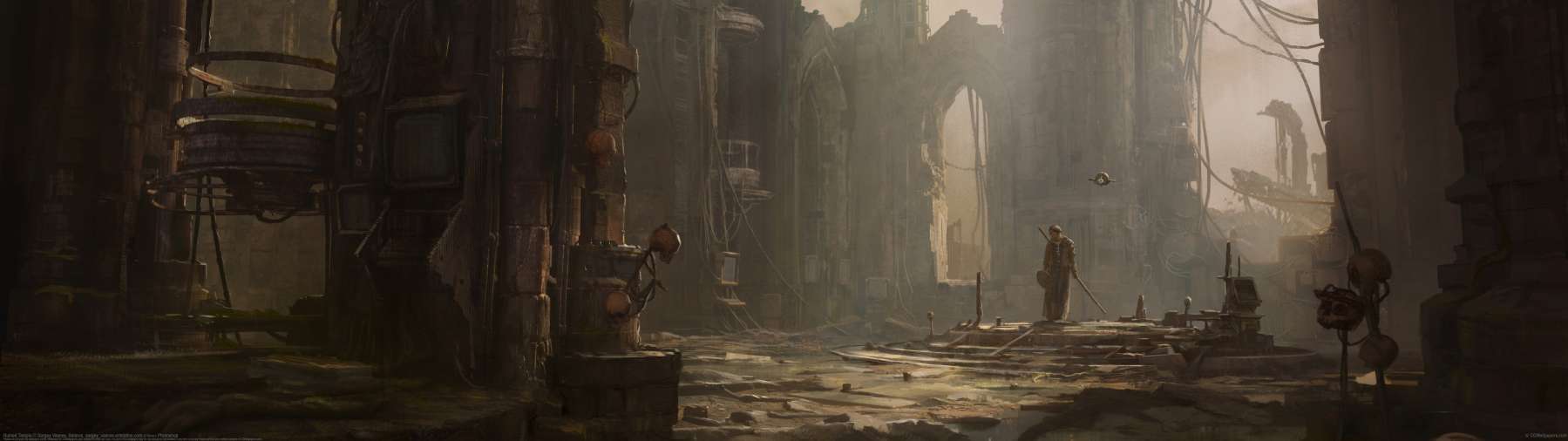 Ruined Temple ultrabreit Hintergrundbild