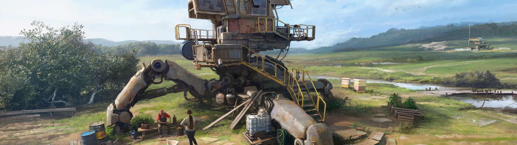 Dacha ultrabreit Hintergrundbild