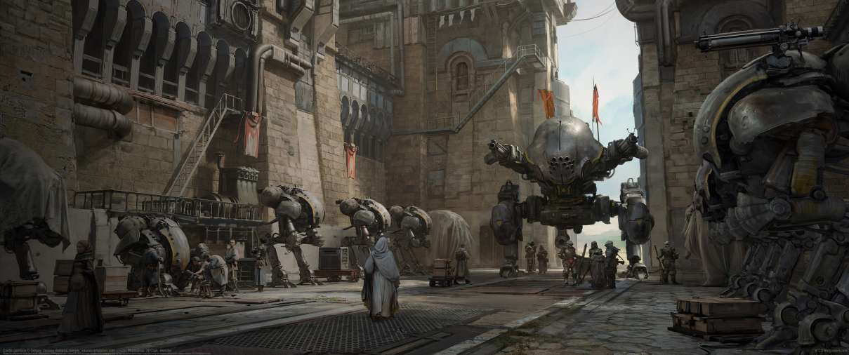 Castle garrison ultrabreit Hintergrundbild