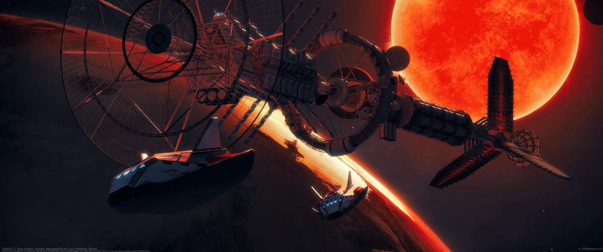 Trappist-E ultrabreit Hintergrundbild