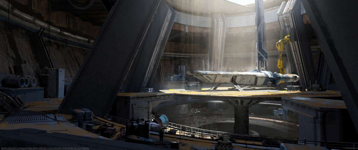 Star Wars Jedi: Survivor - Underground Hangar, Hidden Landing Pad ultrabreit Hintergrundbild