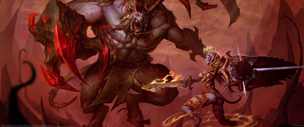 The Emerald Nightmare ultrabreit Hintergrundbild