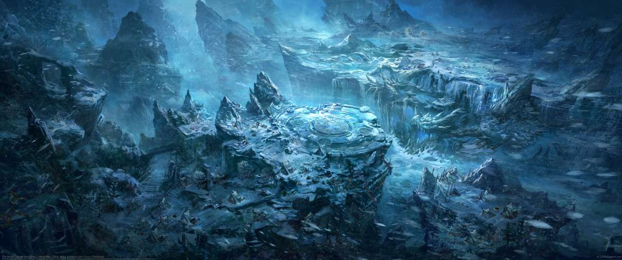 The Snow Capped Mountains ultrabreit Hintergrundbild