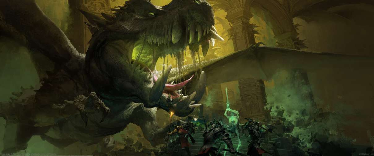 Abyss dragon ultrabreit Hintergrundbild