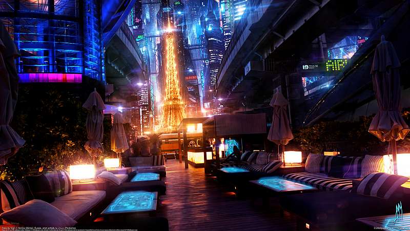Paris by Night Hintergrundbild