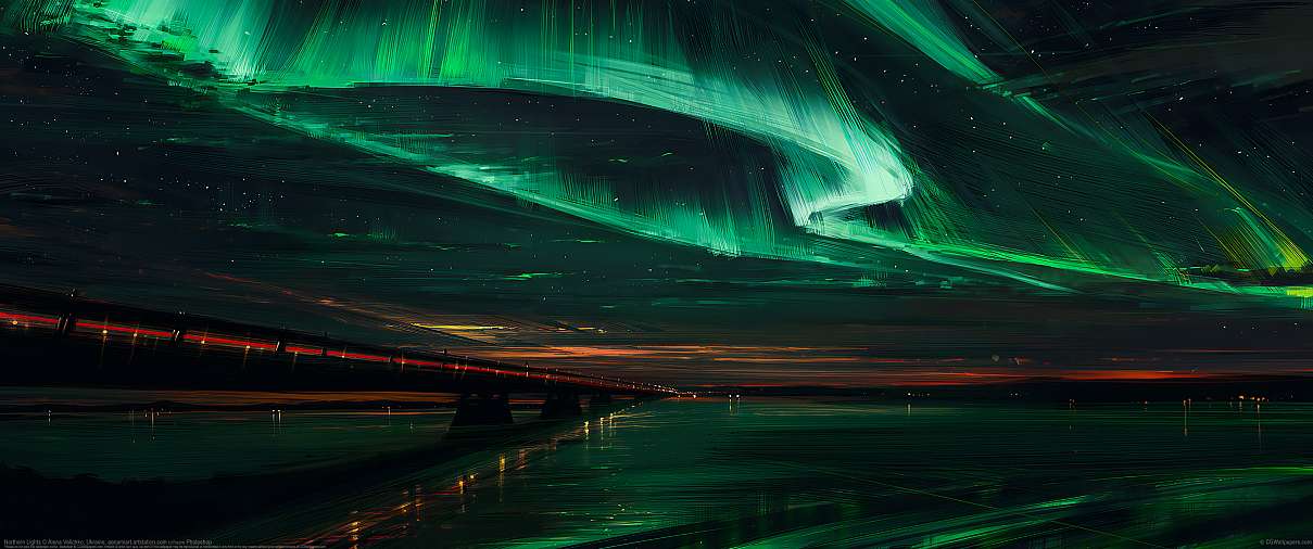 Northern Lights ultrabreit Hintergrundbild