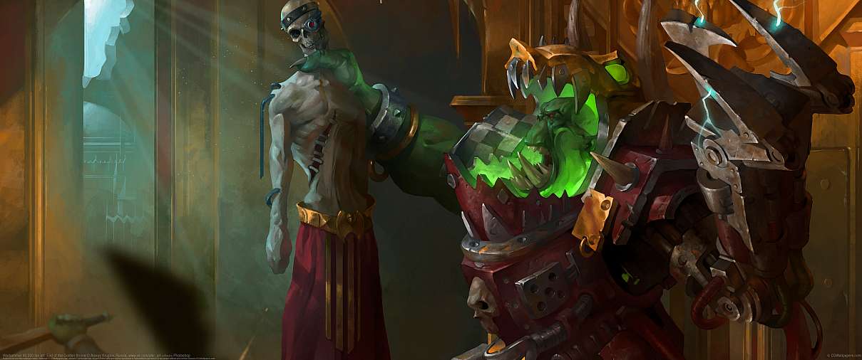 Warhammer 40.000 fan art: End of the Golden throne ultrabreit Hintergrundbild