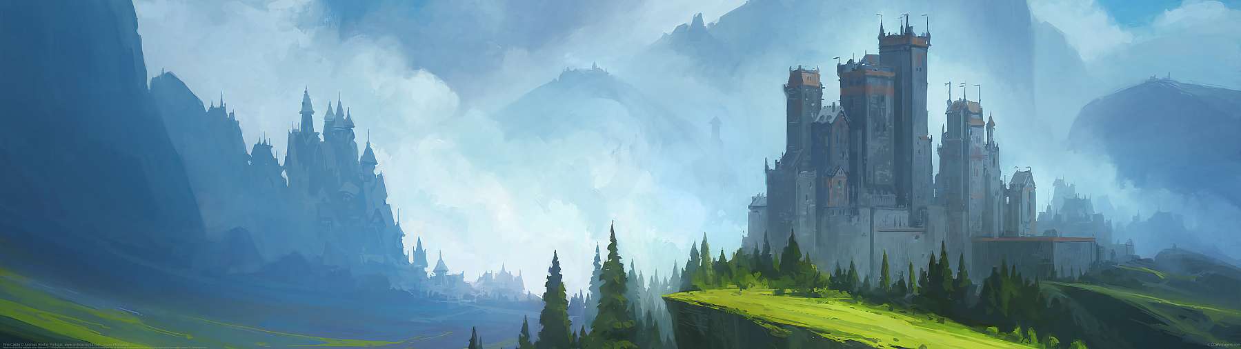 Pine Castle ultrabreit Hintergrundbild