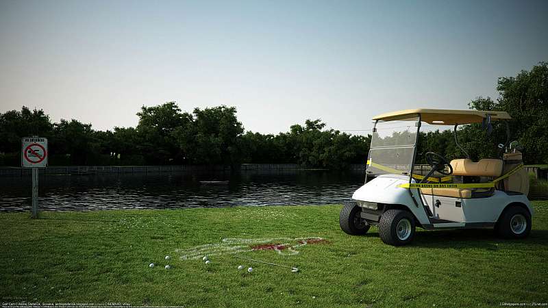 Golf Cart Hintergrundbild