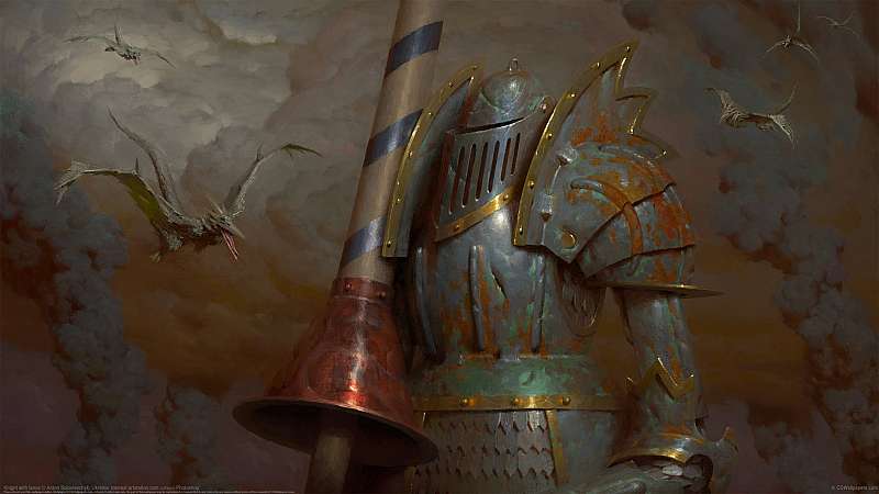 Knight with lance Hintergrundbild