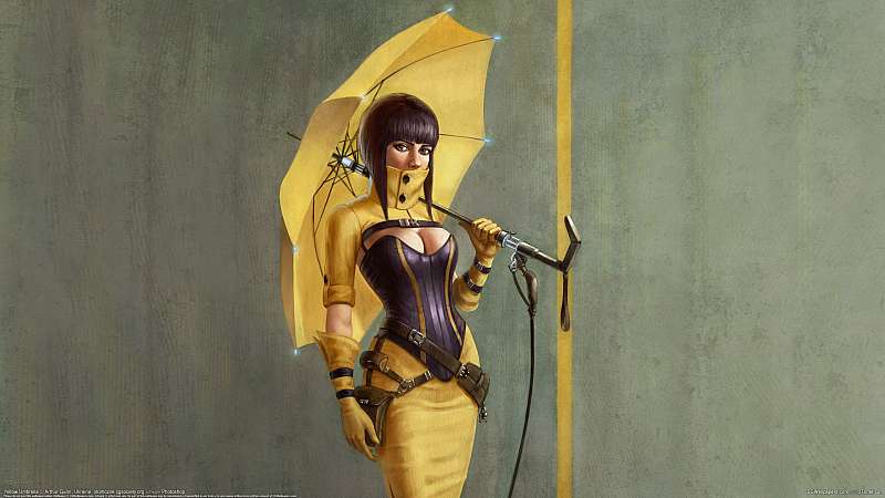 Yellow Umbrella Hintergrundbild