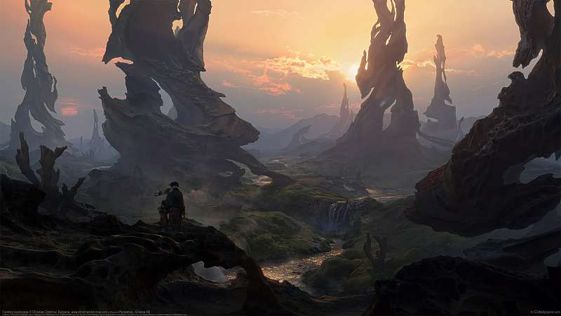 Fantasy landscape Hintergrundbild