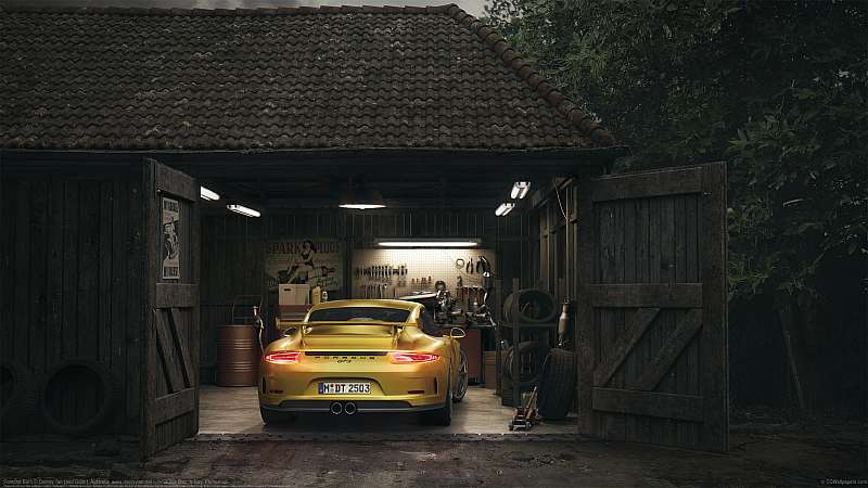 Porsche Barn Hintergrundbild