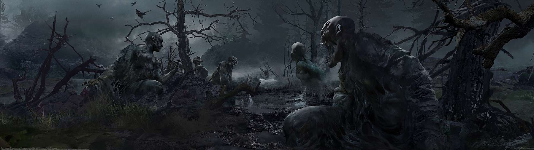 Dark Swamp ultrabreit Hintergrundbild