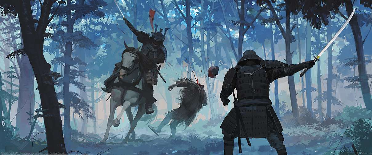 Samurai ultrabreit Hintergrundbild
