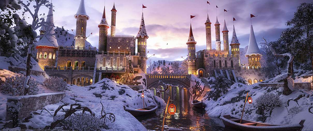 Castle in the Snow ultrabreit Hintergrundbild
