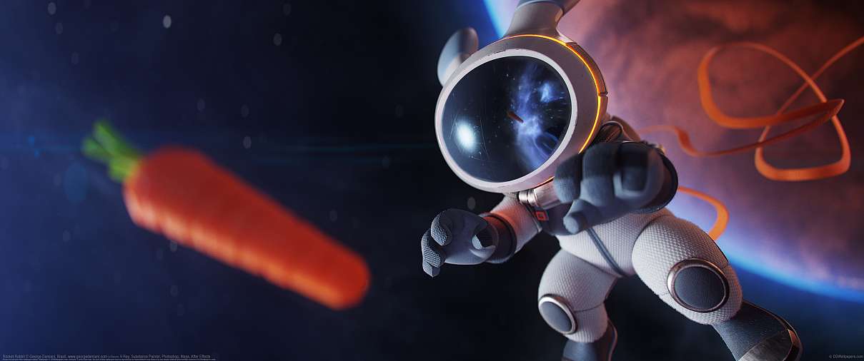 Rocket Rabbit ultrabreit Hintergrundbild