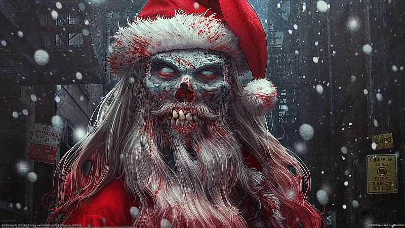Zombie Claus Hintergrundbild