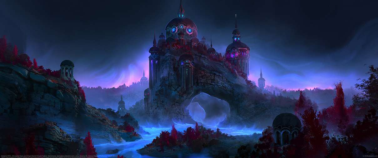 Alchemy RPG - Chrysalea Ourro and Origin District ultrabreit Hintergrundbild