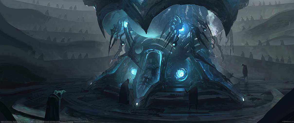 Magic the Gathering - All will be One: Blue sphere concept art ultrabreit Hintergrundbild