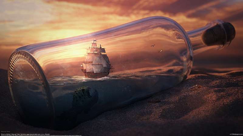 Ship in a Bottle Hintergrundbild