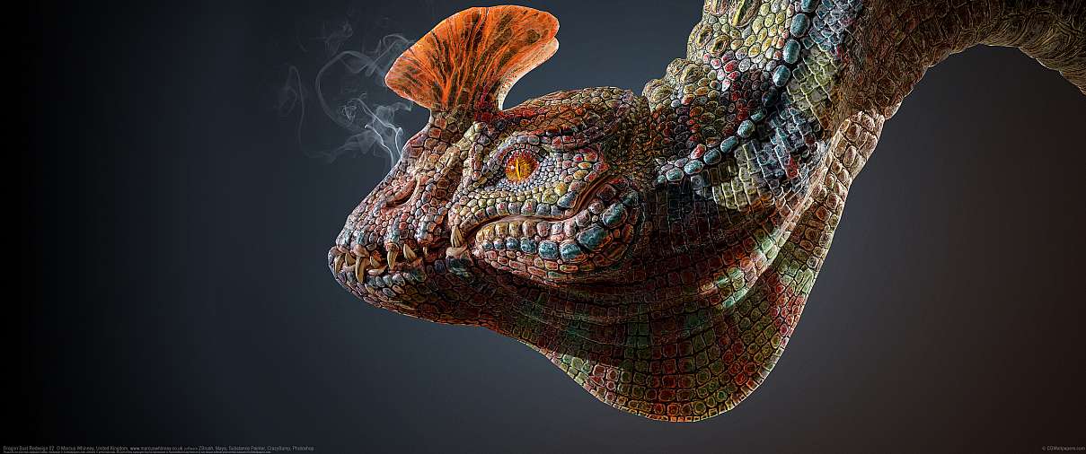 Dragon Bust Redesign 02 ultrabreit Hintergrundbild