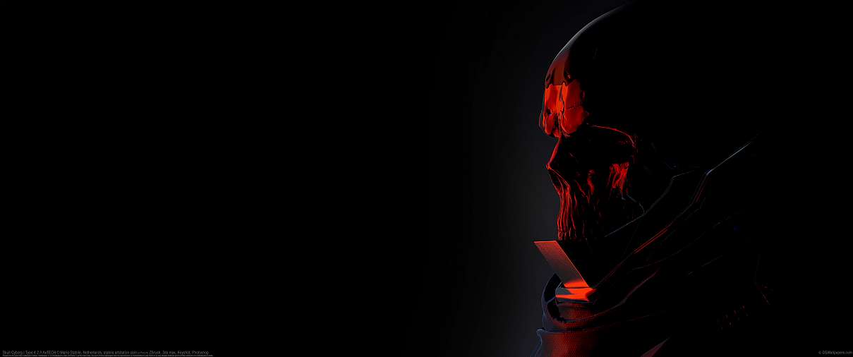Skull Cyborg | Type 4.2 // AxTECH ultrabreit Hintergrundbild