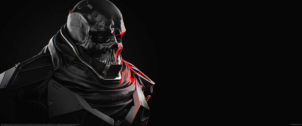 Skull Cyborg | Type 4.2 // AxTECH - serious ultrabreit Hintergrundbild