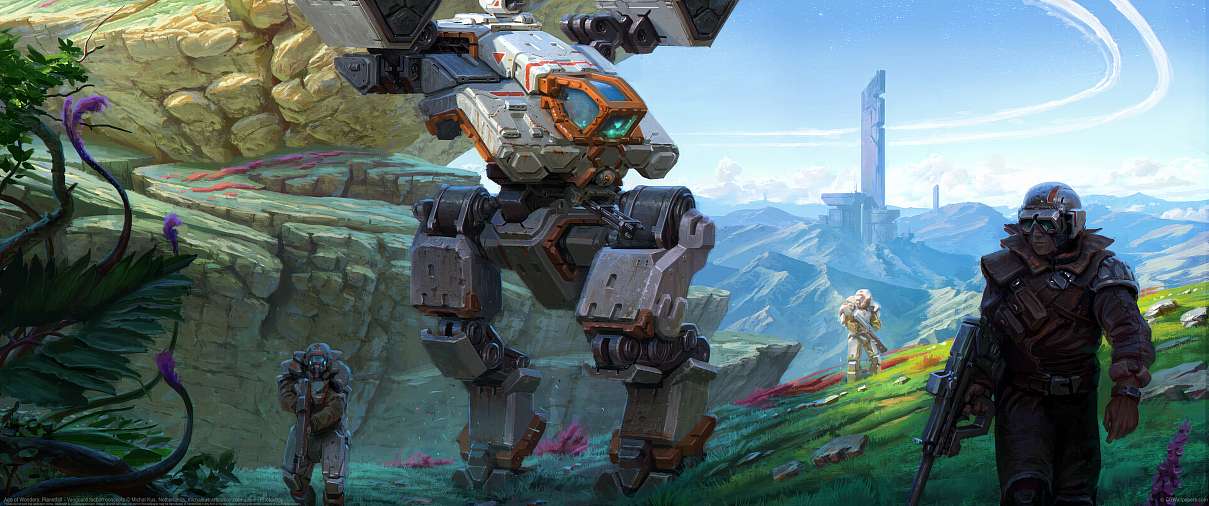 Age of Wonders: Planetfall - Vanguard faction concepts ultrabreit Hintergrundbild