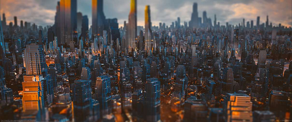 City ultrabreit Hintergrundbild