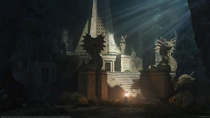 Temples Of The Dark Sun: Courtyard Hintergrundbild