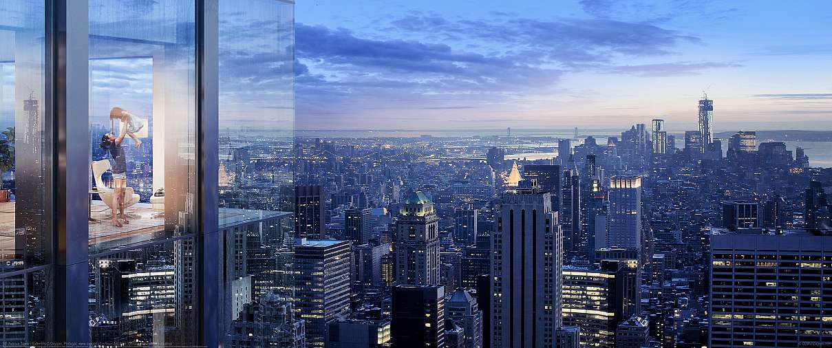 5th Avenue Tower | Exteriors ultrabreit Hintergrundbild