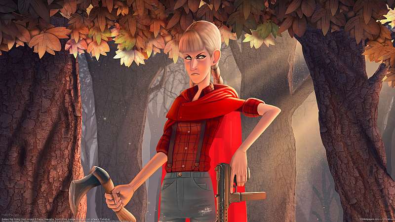 Badass Red Riding Hood Concept Hintergrundbild