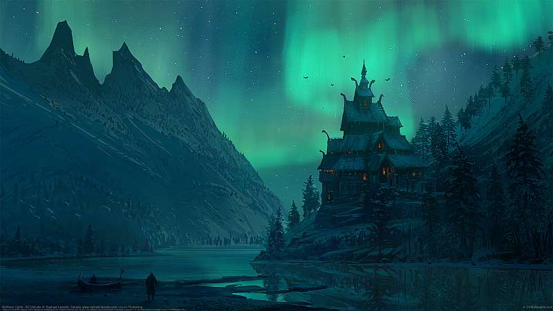 Northern Lights : AC Valhalla Hintergrundbild