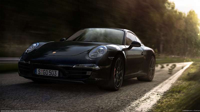 Porsche Carrera S - Black Hintergrundbild