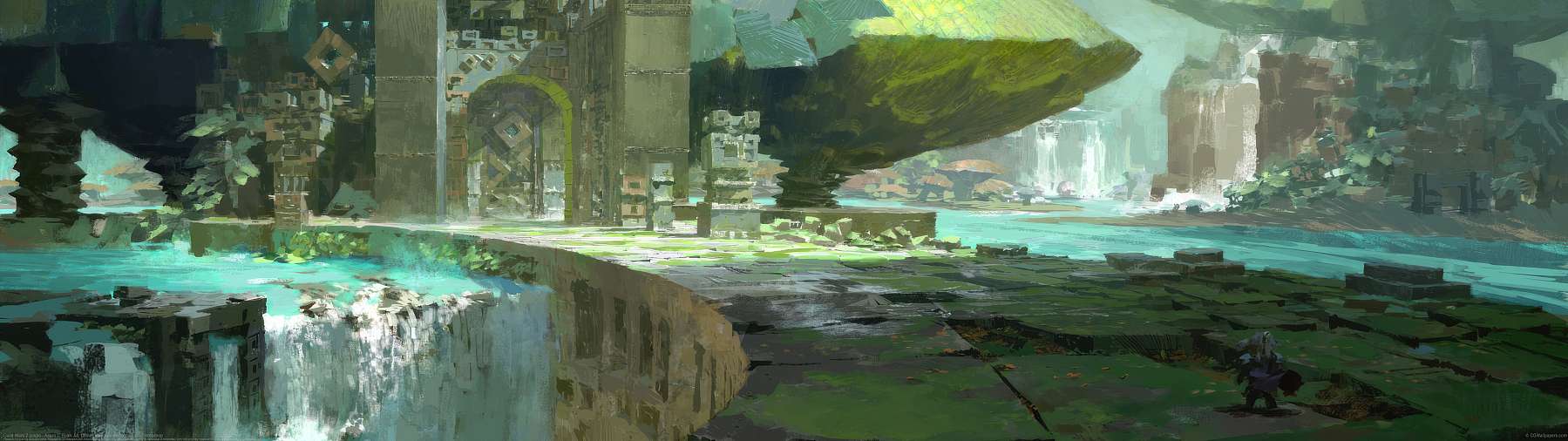 Guild Wars 2 jungle - Asura ultrabreit Hintergrundbild