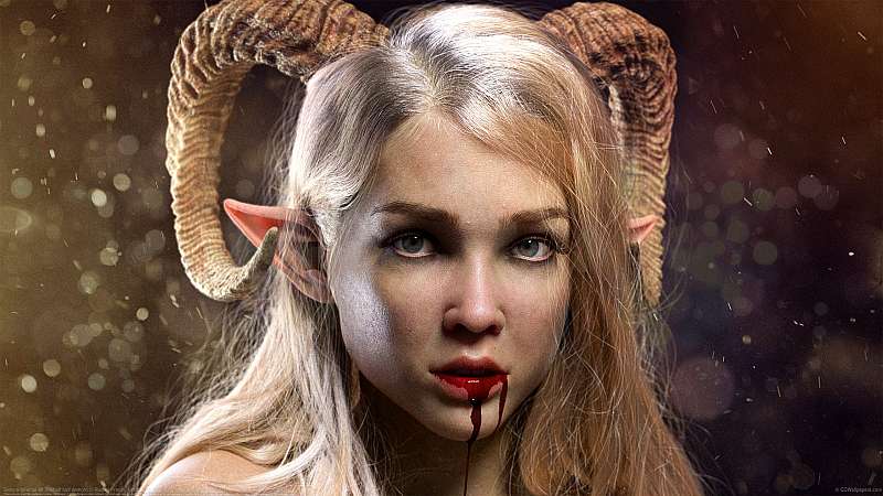 Sienna-Infernal elf (half elf half demon) Hintergrundbild