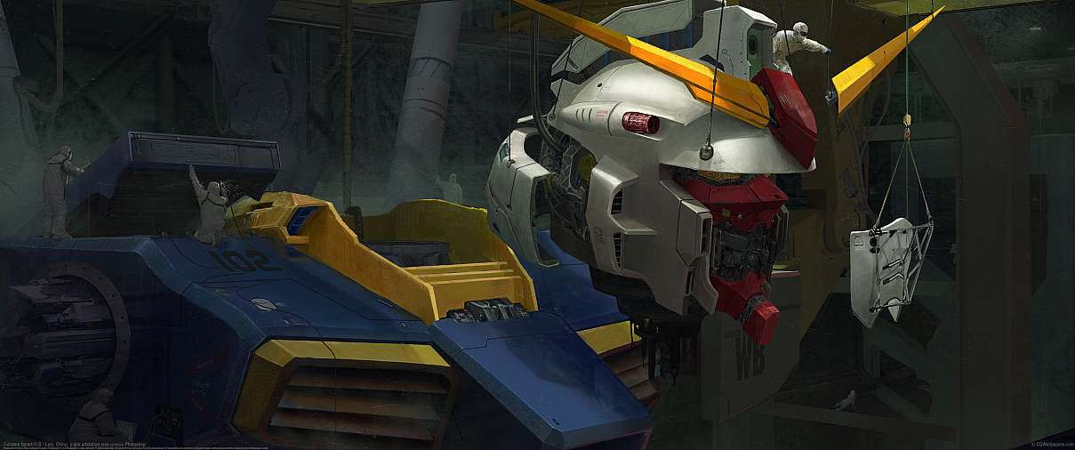 Gundam fanart ultrabreit Hintergrundbild